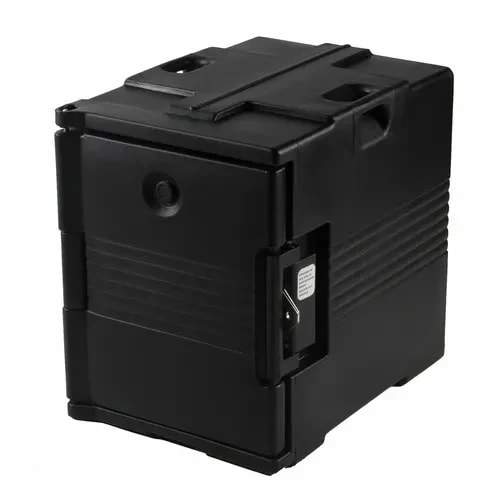 Cambro Ultra Pan Carrier UPC400SP110 Insulated Black Front Loader Food Carrier — main image