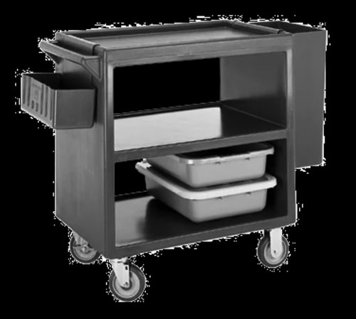 Cambro BC235131 3-Shelf 500 Lb. Capacity Dark Brown Utility Bus Cart — main image