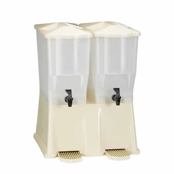 Tablecraft TW33DP Double 3-Gallon Slimline Cold Beverage Dispenser — main image