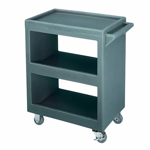Cambro BC225191 3-Shelf 350 Lb. Capacity Granite Gray Utility Bus Cart — main image