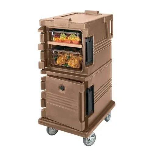 Cambro Ultra Cam Cart UPC600157 Insulated Coffee Beige Front Loader Food Carrier — main image