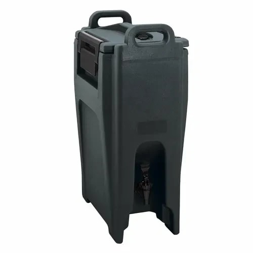 Cambro Camtainer UC500110 5-1/4 Gallon Insulated Black Beverage Dispenser — main image