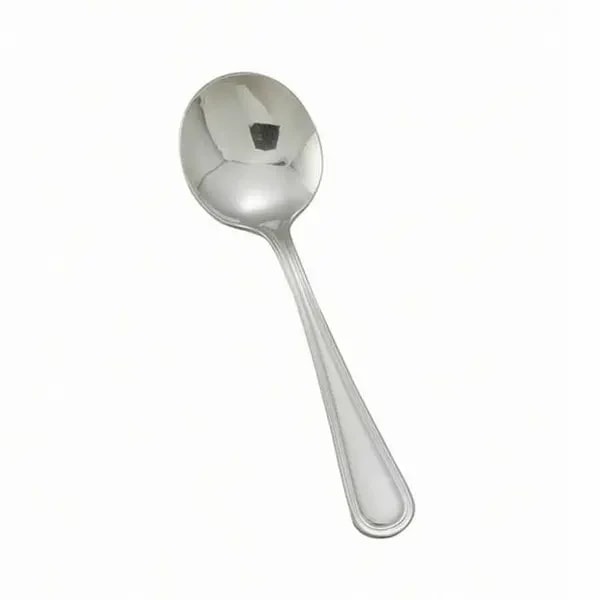 Winco 0030-04 Shangarila Bouillon Soup Spoons Extra Heavy Weight 18/8 | Case of 12 — main image