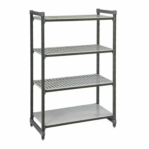Cambro Camshelving ESU215472VS4580 4-Shelf Polypropylene Brushed Graphite Shelving Kit 54"W X 21"D X 72"H — main image