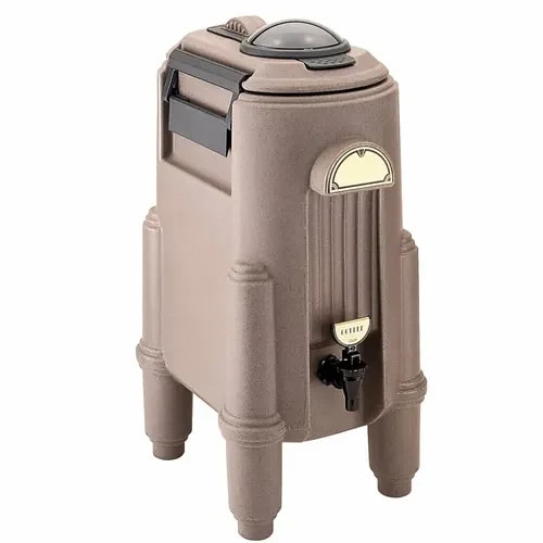 Cambro Camserver CSR5417 5 Gallon Dark Taupe Beverage Dispenser — main image