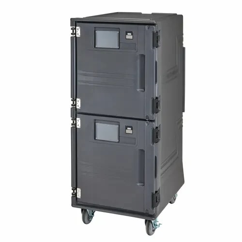 Cambro Pro Cart Ultra PCUHH615 Electric Charcoal Gray Hot Front Loader Food Carrier — main image