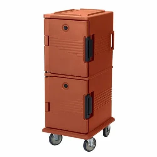 Cambro Ultra Cam Cart UPC800402 Insulated Brick Red Front Loader Food Carrier — main image