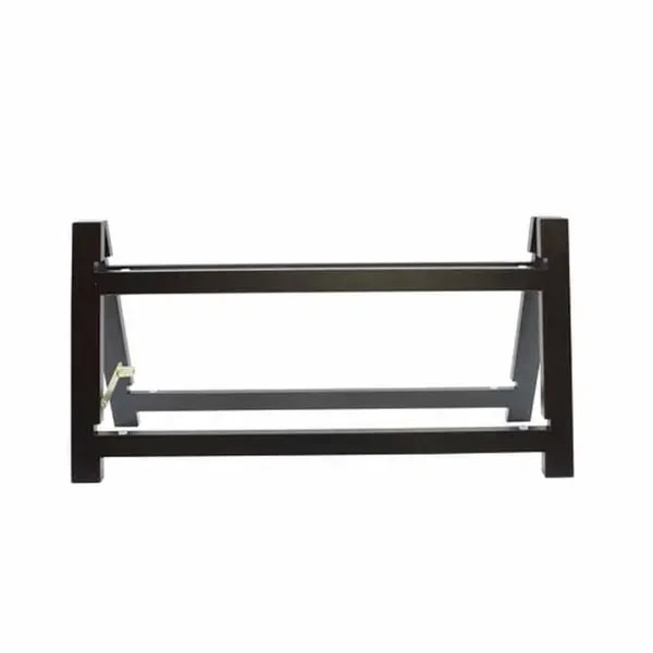 Tablecraft RMG2BK Frostone Black Wood 2-Tier Riser Frame 23" x 8" x 11-1/2" — main image