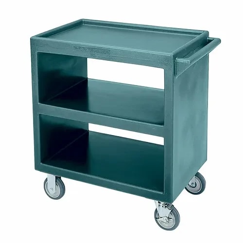 Cambro BC230401 3-Shelf 500 Lb. Capacity Slate Blue Utility Bus Cart — main image