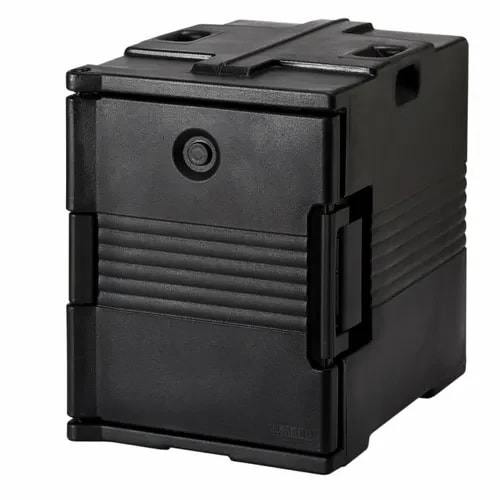 Cambro Ultra Pan Carrier UPC400110 Insulated Black Front Loader Food Carrier — main image