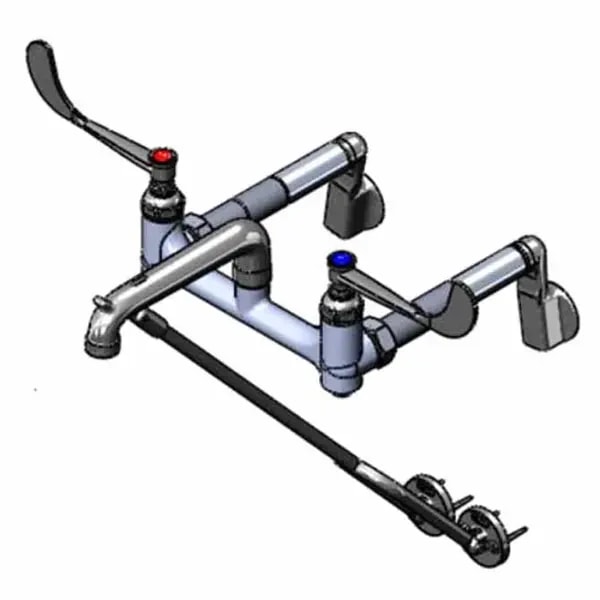 T&S B-0652 Wall Mount Service Sink Faucet — main image