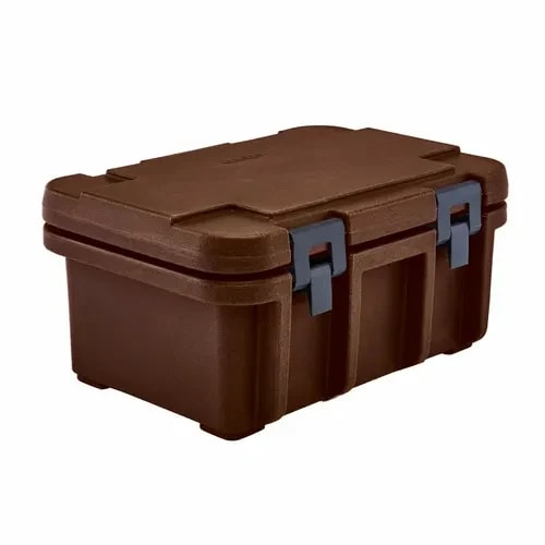 Cambro Ultra Pan Carrier UPC180131 Dark Brown Top Loader 8" Deep — main image