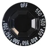 Southbend Range 1190573 Knob, Oven Thermostat, 200-550F — main image