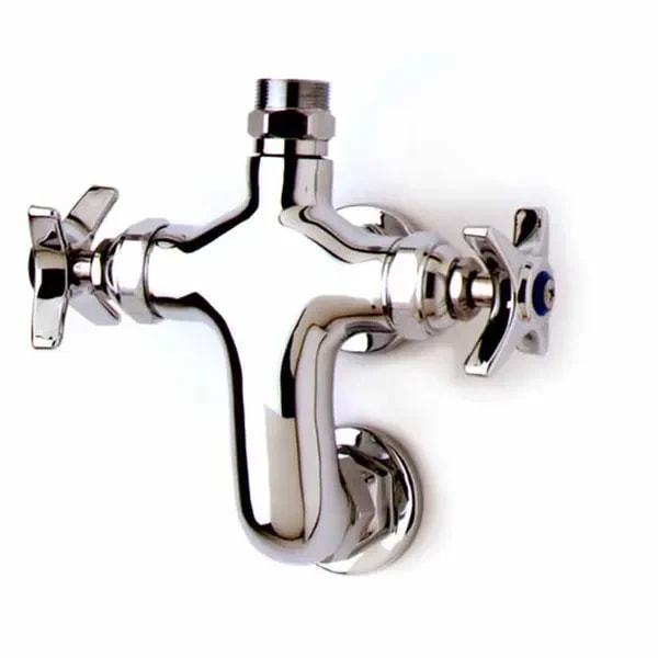 T&S B-0316-LN 3" Wall Mount Double Pantry Faucet Base Only — main image