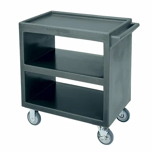 Cambro BC230191 3-Shelf 500 Lb. Capacity Granite Gray Utility Bus Cart — main image