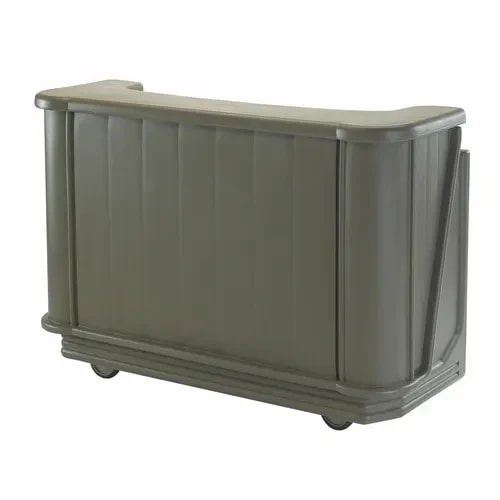 Cambro Cambar BAR650PMT194 Granite Sand Portable Bar 7-Bottle Speed Rail 5-Button Soda Gun Portable Bar 67-1/2"W X 28-1/2"D X 47-1/2"H — main image