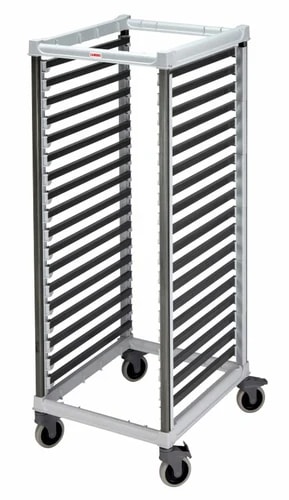 Cambro Camshelving UGNPR21F36480 18-Full Size Speckled Gray Food Pan Trolly 32-1/8"W X 25-3/8"L X 67-1/5"H — main image
