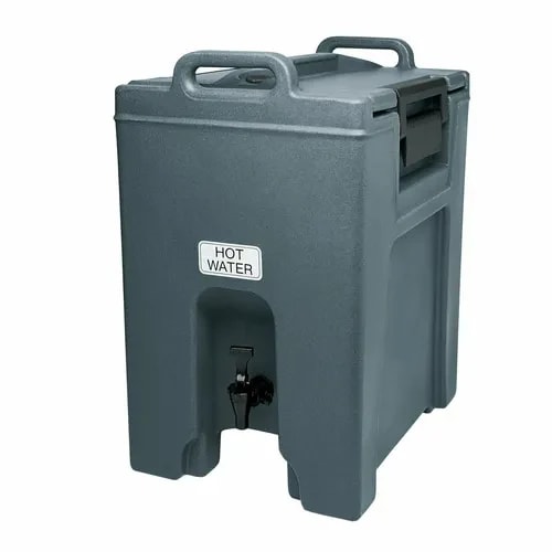 Cambro Camtainer UC1000191 10-1/2 Gallon Insulated Granite Gray Beverage Dispenser — main image
