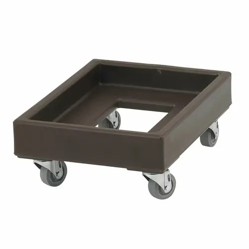 Cambro Camdolly CD1420131 Open Frame Dark Brown Food Carrier Dolly — main image