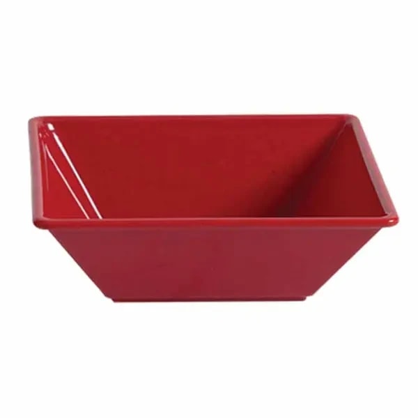Thunder Group PS5004RD Passion Red 8 oz. Square Melamine Bowl | Case of 12 — main image