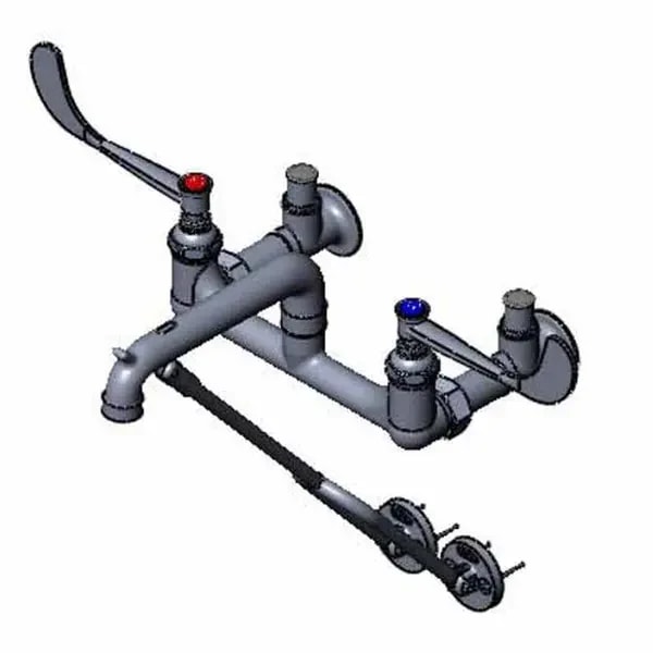 T&S B-0651-06 8" Wall Mount Service Sink Faucet — main image