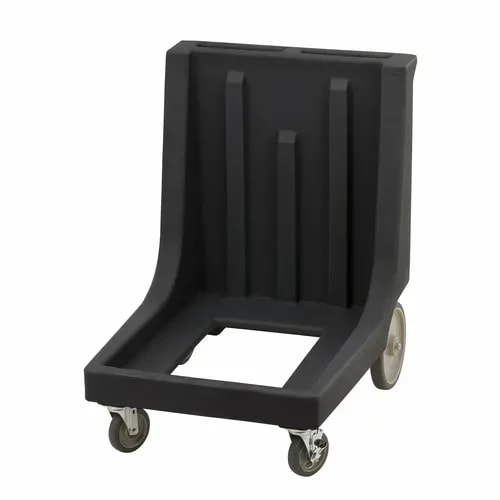 Cambro Camdolly CD1826MTCHB110 Open Frame Black Food Carrier Dolly With Handle — main image