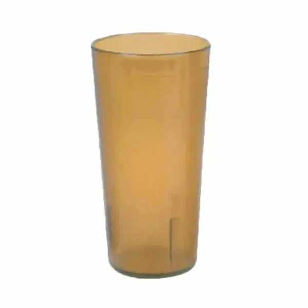 Thunder Group PLTHTB024A Amber 24 oz. Plastic Tumbler Glass | Case of 12 — main image