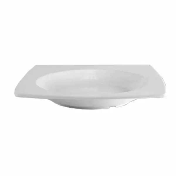 Thunder Group 63010WT Classic White 22 oz. Square Melamine Pasta Bowl | Case of 12 — main image