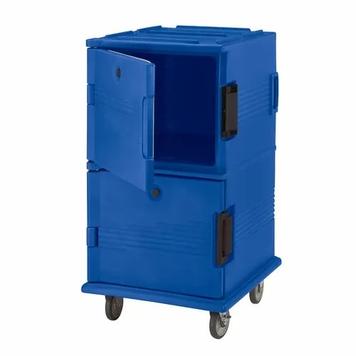 Cambro Ultra Cam Cart UPC1600186 Insulated Navy Blue Front Loader Food Carrier — main image