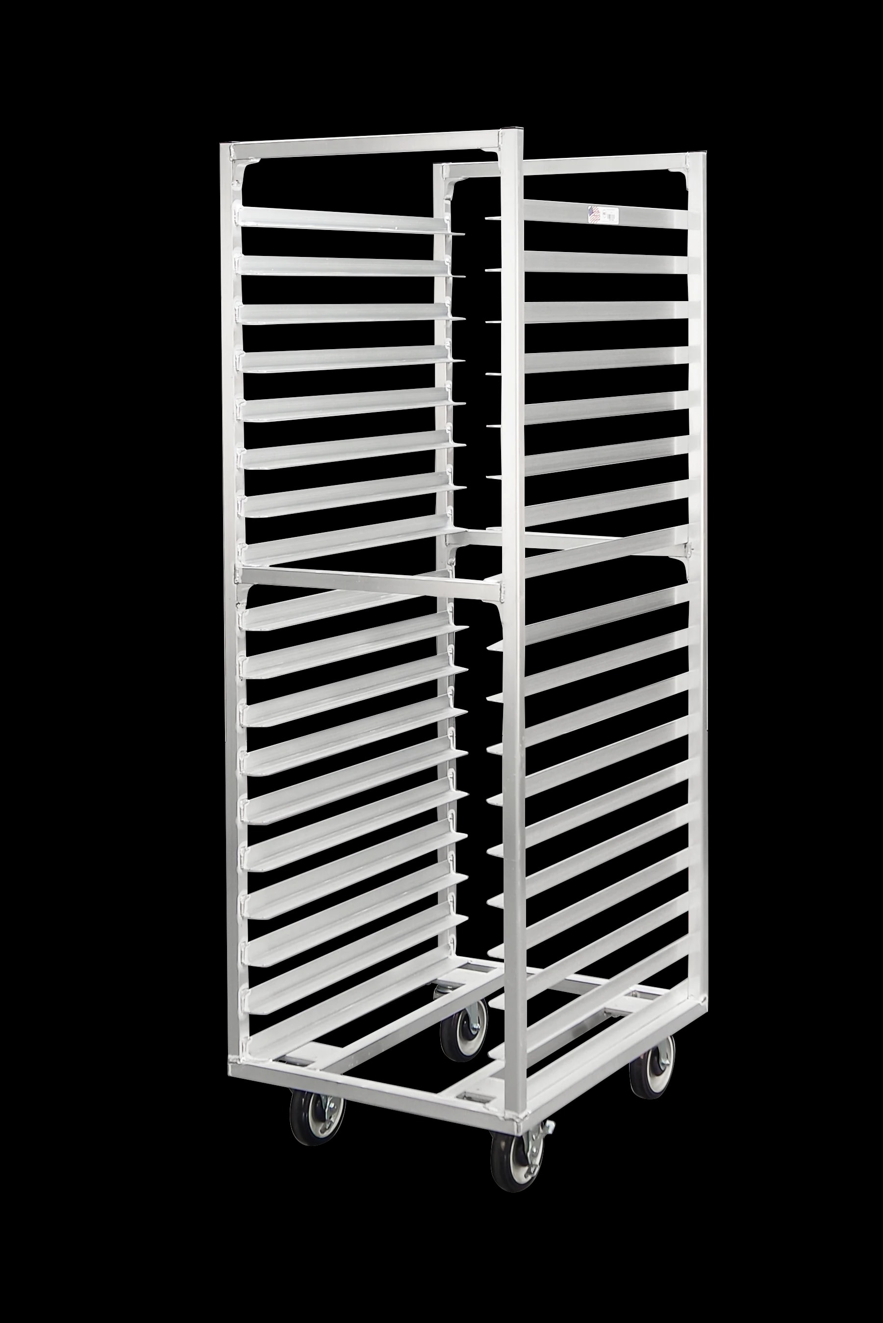 Carter-Hoffmann® O8618 Portable Aluminum Pan Rack Single Width Open Style End-Loaded 18 Pan Capacity — main image