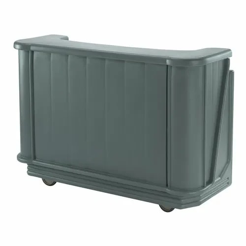 Cambro Cambar BAR650191 Granite Gray Portable Bar 7-Bottle Speed Rail Portable Bar 67-1/2"W X 28-1/2"D X 47-1/2"H — main image