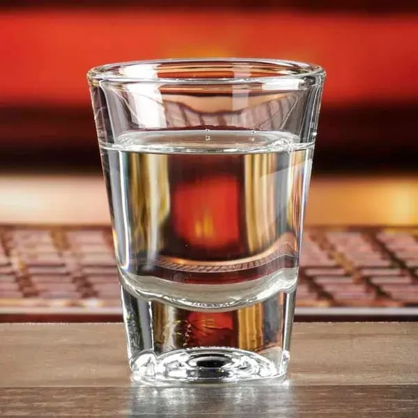 Anchor Hocking 14182 2 oz. Double Whiskey Shot Glass | Case of 24 — main image