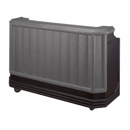 Cambro Cambar BAR730CP420 Granite Gray Portable Bar 7-Bottle Speed Rail Portable Bar 72-3/4"W X 26"D X 48"H — main image