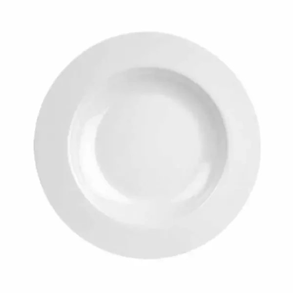 Thunder Group CR5811W White 16 oz. Melamine Pasta Bowl | Case of 12 — main image