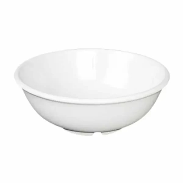 Thunder Group CR5807W White 32 oz. Melamine Salad Bowl | Case of 12 — main image