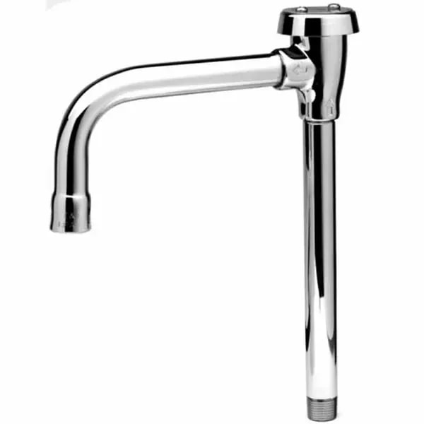 T&S B-0405-04 9-1/4" Vacuum Breaker Rigid Faucet Gooseneck Spout Nozzle — main image