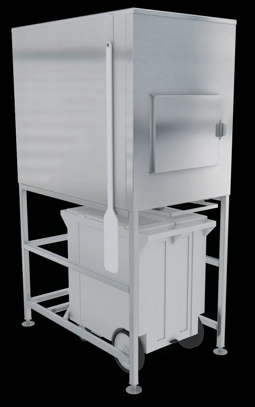Kloppenberg SPS-1 Gravity Dispense Ice Bin 500 Pound Capacity Polyethylene Interior Cube, Flake, Nugget Ice Compatibility — main image