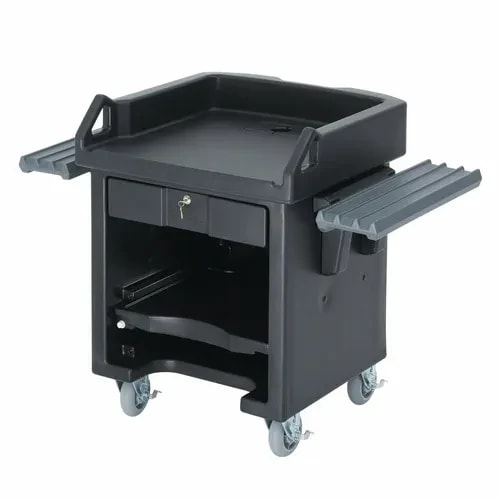 Cambro Versa VCSWRHD110 Black Cash Register Cart 52-3/4"W — main image