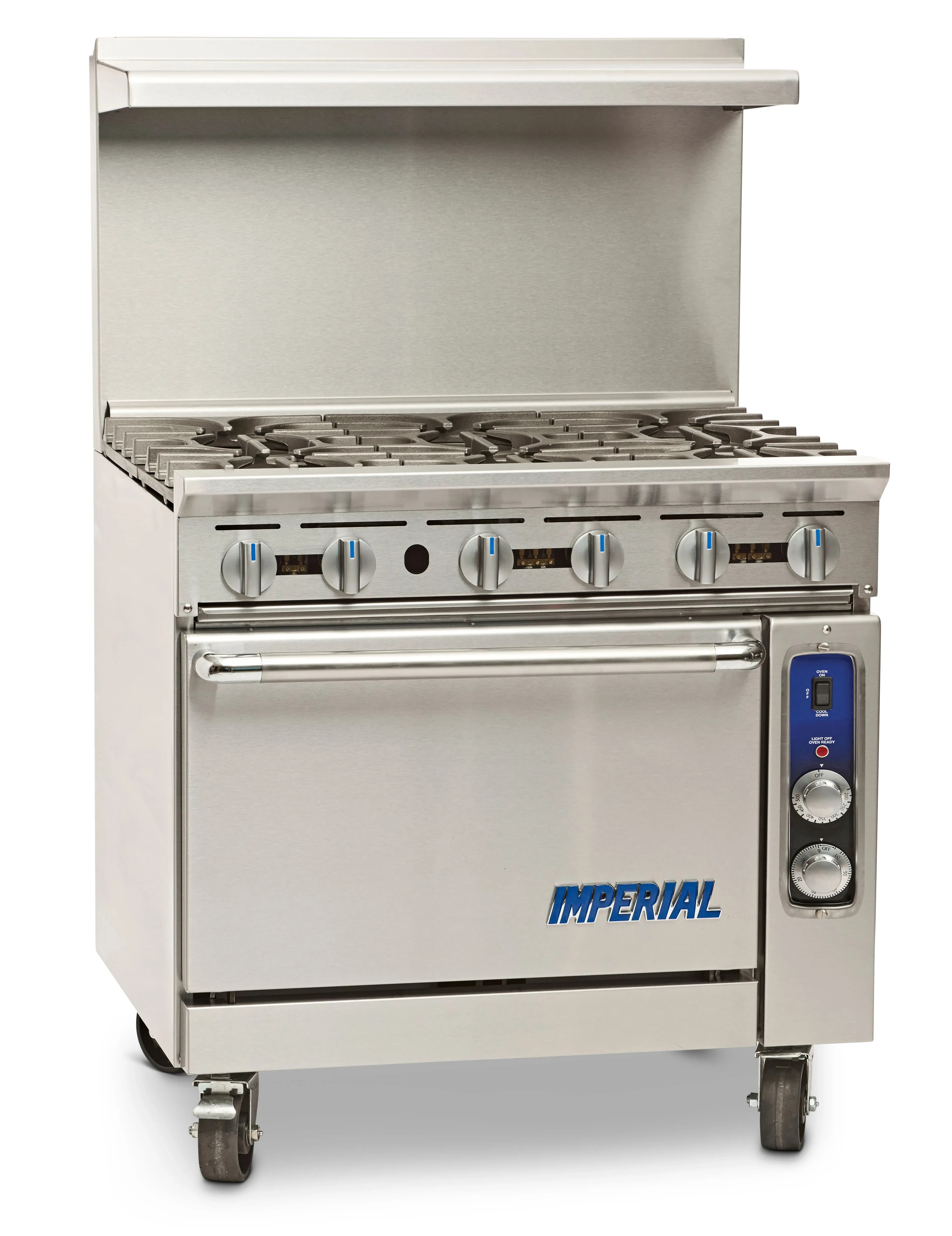 Imperial IR-6-C Pro Series Range - 36" Wide (6) Burners and One Convection Oven – Natural Gas, 222000 Total BTUs — main image
