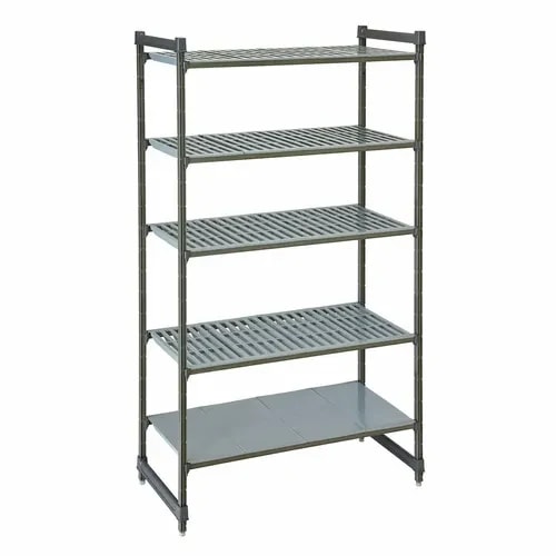 Cambro Camshelving CBU215484VS5580 5-Shelf Polypropylene Brushed Graphite Shelving Kit 54"W X 21"D X 84"H — main image