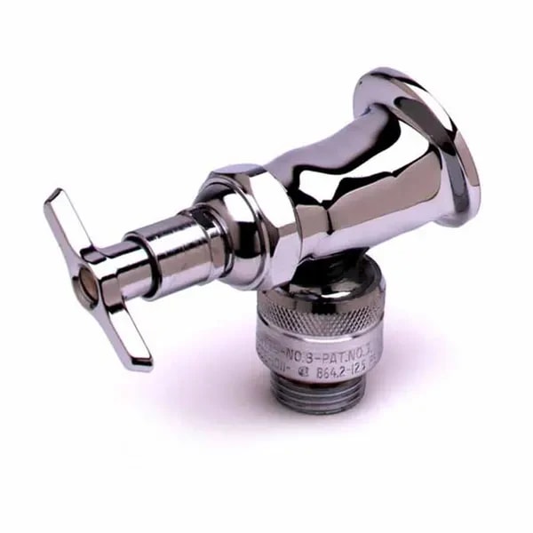 T&S B-0736-POL Single Hole Wall Mount Sill Faucet — main image
