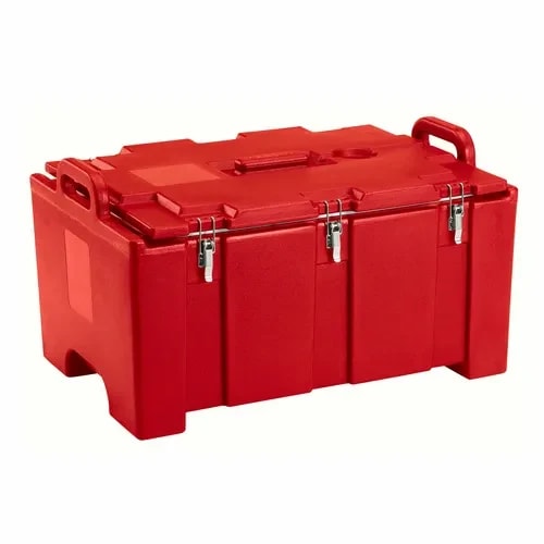 Cambro Camcarrier 100MPC158 Hot Red Top Loader 8" Deep — main image