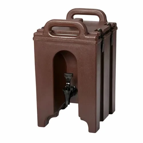 Cambro Camtainer 100LCD131 1-1/2 Gallon Insulated Dark Brown Beverage Dispenser — main image