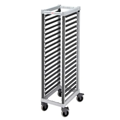 Cambro Camshelving UGNPR11F18480 18-Full Size Speckled Gray Food Pan Trolly 23-3/4"W X 17-1/4"L X 67-1/5"H — main image