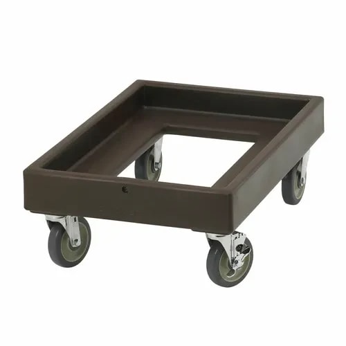 Cambro Camdolly CD300131 Open Frame Dark Brown Food Carrier Dolly — main image