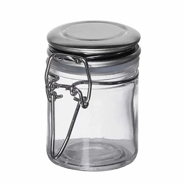 Tablecraft 10105 1.5 oz. Spice Jar with Stainless Steel Top | Case of 6 — main image