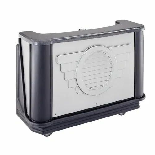 Cambro Cambar BAR650DSCP667 Manhattan Portable Bar 7-Bottle Speed Rail Portable Bar 67-1/2"W X 28-1/2"D X 47-1/2"H — main image