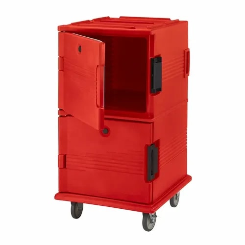 Cambro Ultra Cam Cart UPC1600158 Insulated Hot Red Front Loader Food Carrier — main image