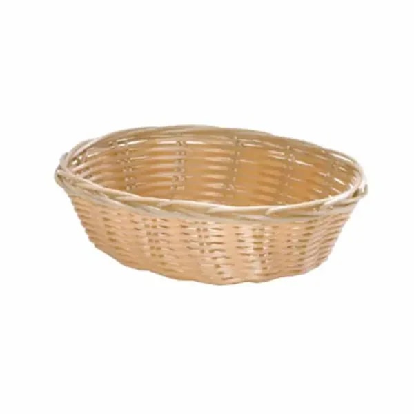 Tablecraft 1171W Natural Oval Woven Basket 7" x 5" x 2 | Case of 12 — main image