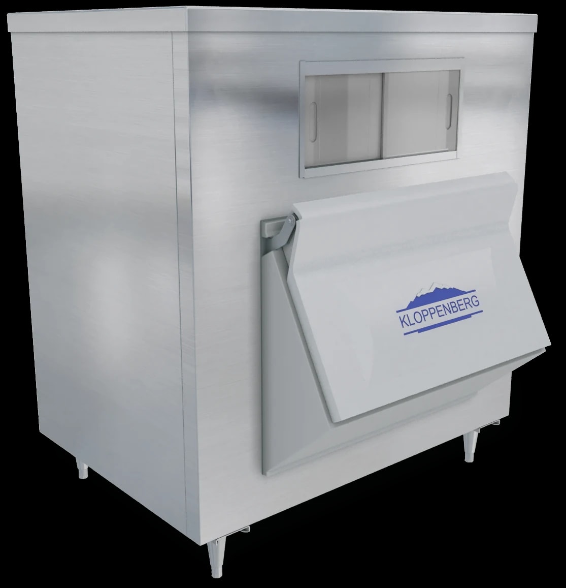 Kloppenberg 1915-SBB Ice Storage Bin 2180 Pound Capacity Stainless Steel Interior — main image